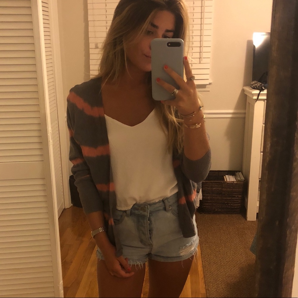 American eagle tie dye cardigan